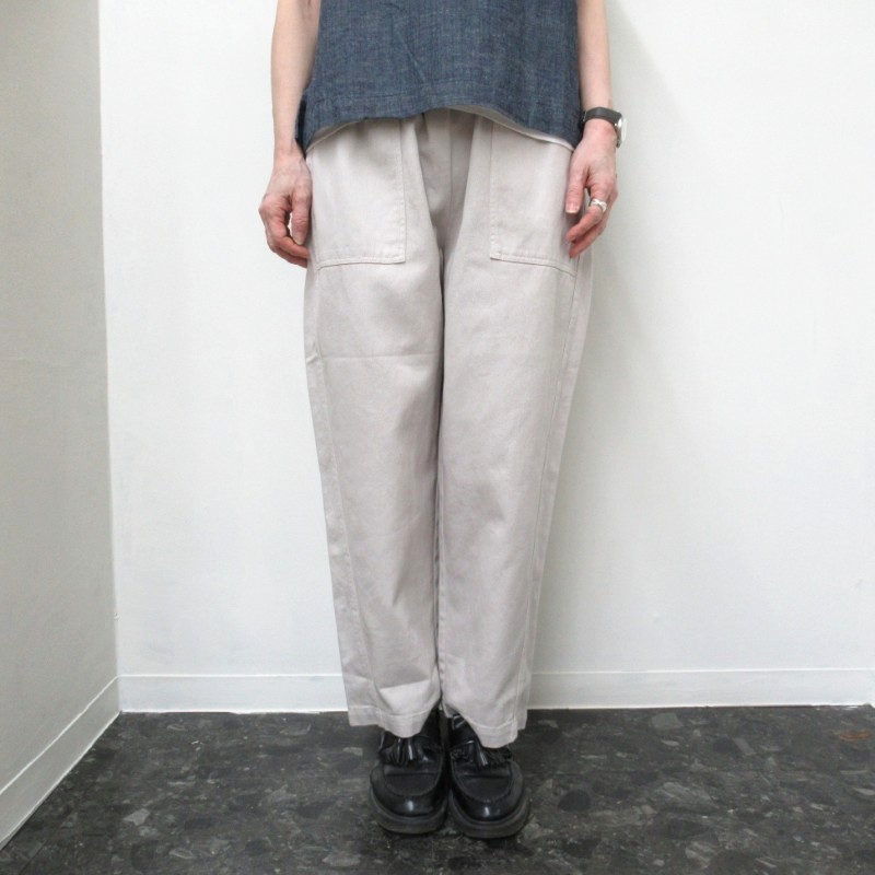 NOUVELLES DU PARADIS  コットンカツラギコクーンパンツ /GRE12